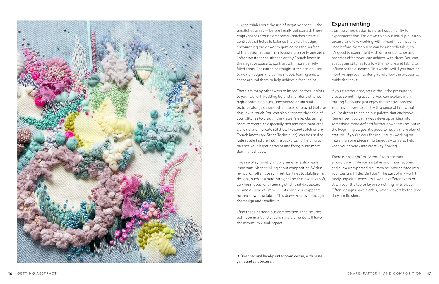 Sample spread from Creative Abstract Embroidery, image 2