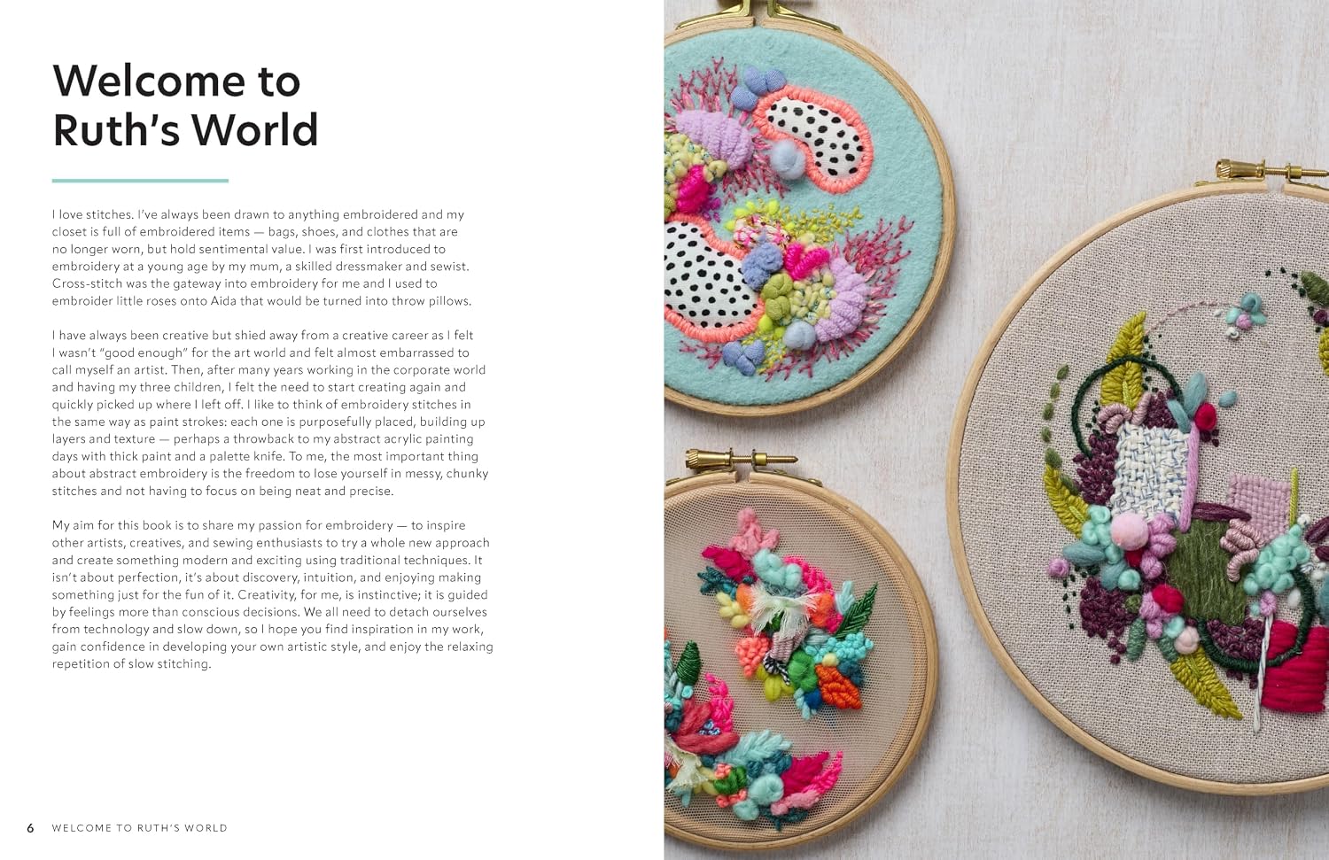 Sample spread from Creative Abstract Embroidery, image 1