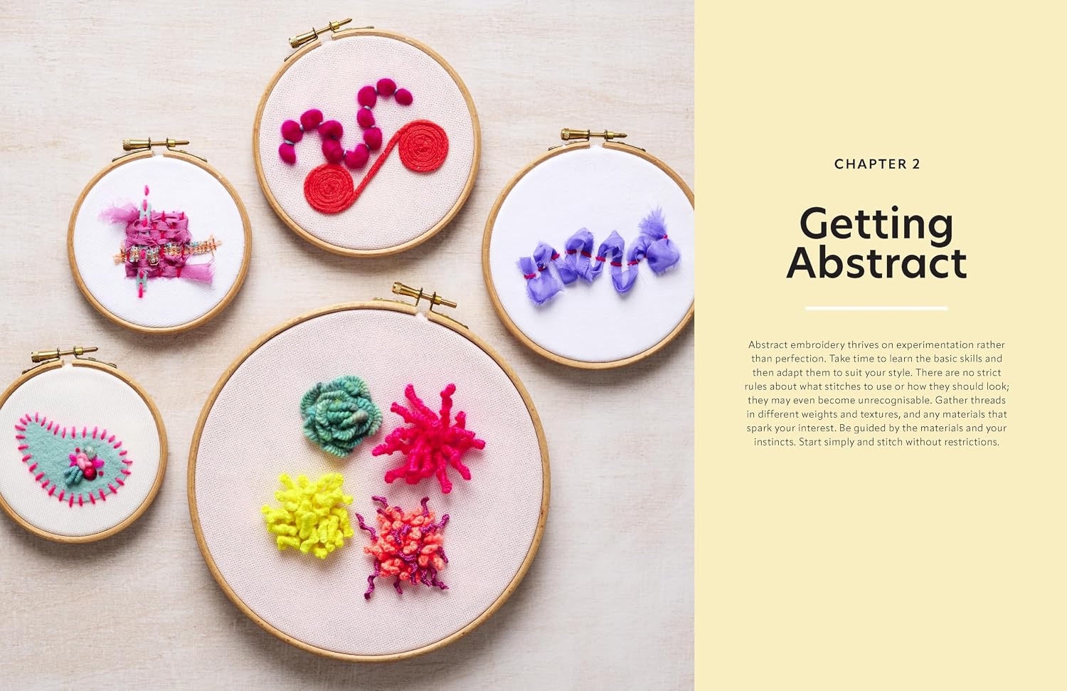 Sample spread from Creative Abstract Embroidery, image 8