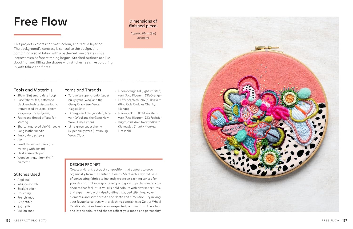 Sample spread from Creative Abstract Embroidery, image 9
