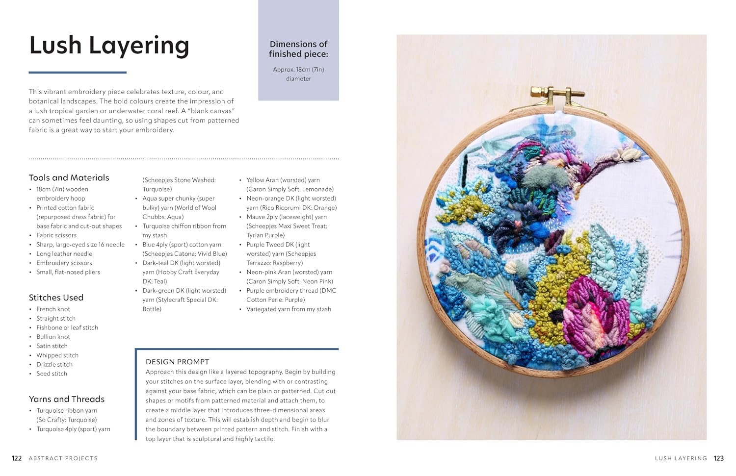 Sample spread from Creative Abstract Embroidery, image 6