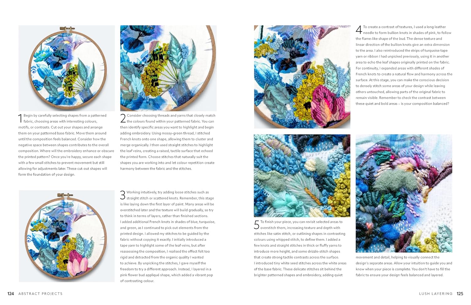 Sample spread from Creative Abstract Embroidery, image 7